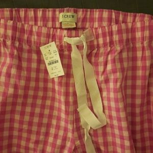 J Crew Plaid Pajama Pants